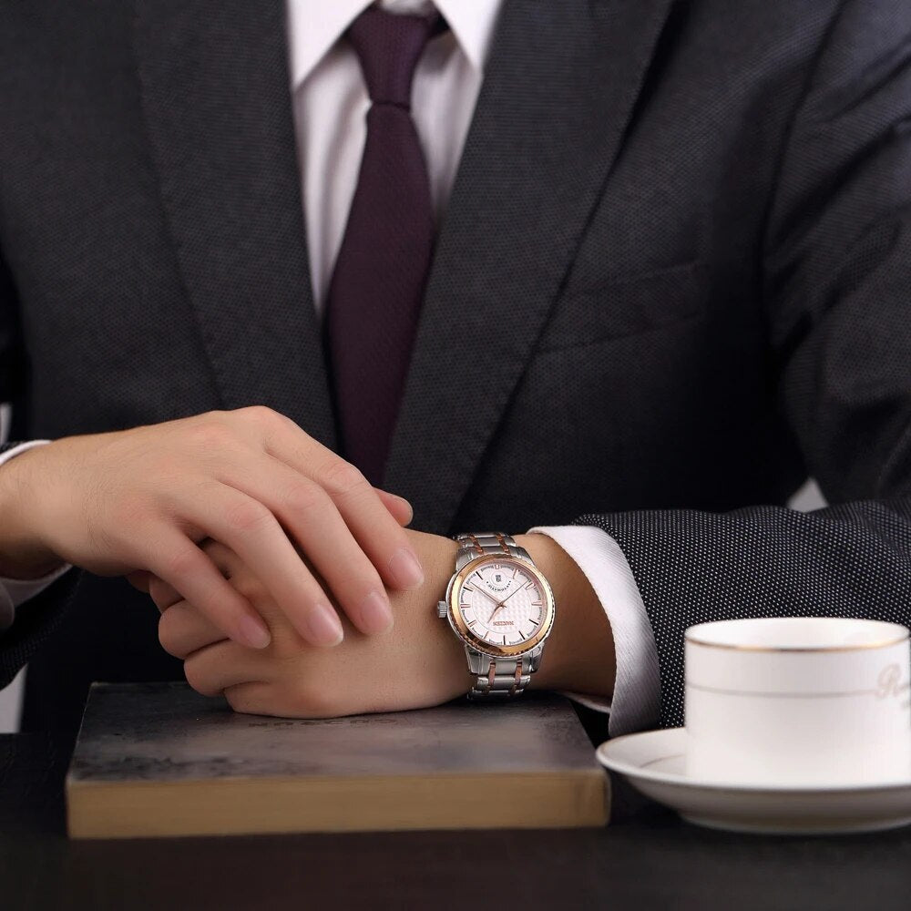 NAKZEN Men Business Mechanical Watch Men's Automatic Miyota 8215 Movt Diamond Watches Sapphire Wrist Watch Waterproof Clock 6020