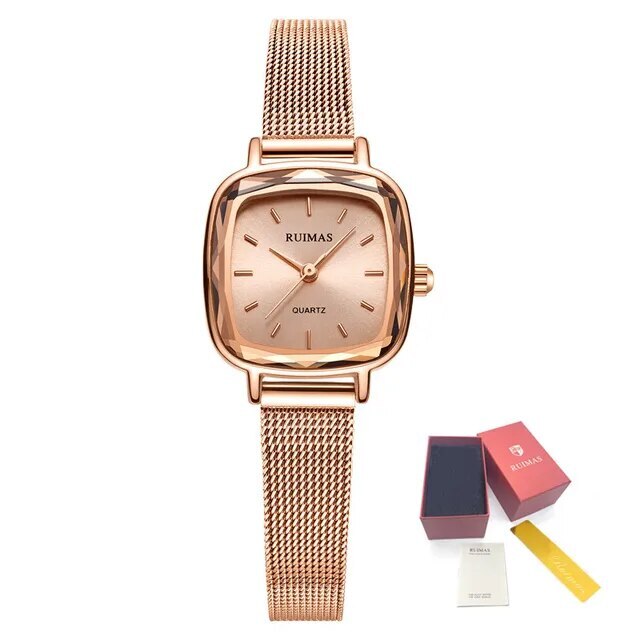 Montre pour femme RUIMAS – Style bracelet, luxe, étanche, mouvement à quartz, mode et décontractée (modèle 571)