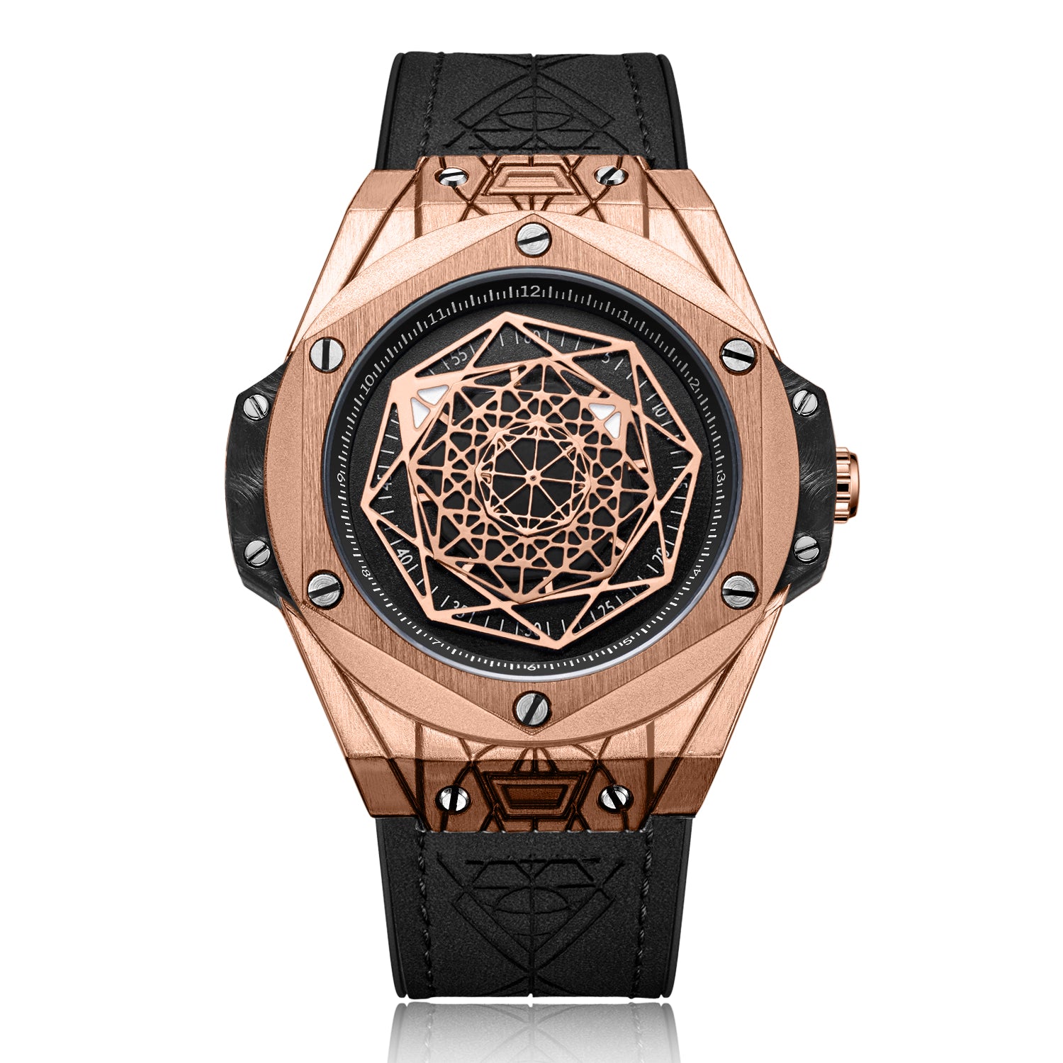 Montre pour homme RUIMAS – Style sport et mode, mouvement à quartz, bracelet en cuir, étanche, modèle décontracté 533