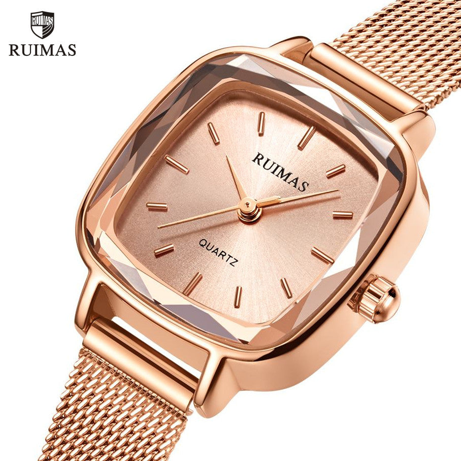 Montre pour femme RUIMAS – Style bracelet, luxe, étanche, mouvement à quartz, mode et décontractée (modèle 571)