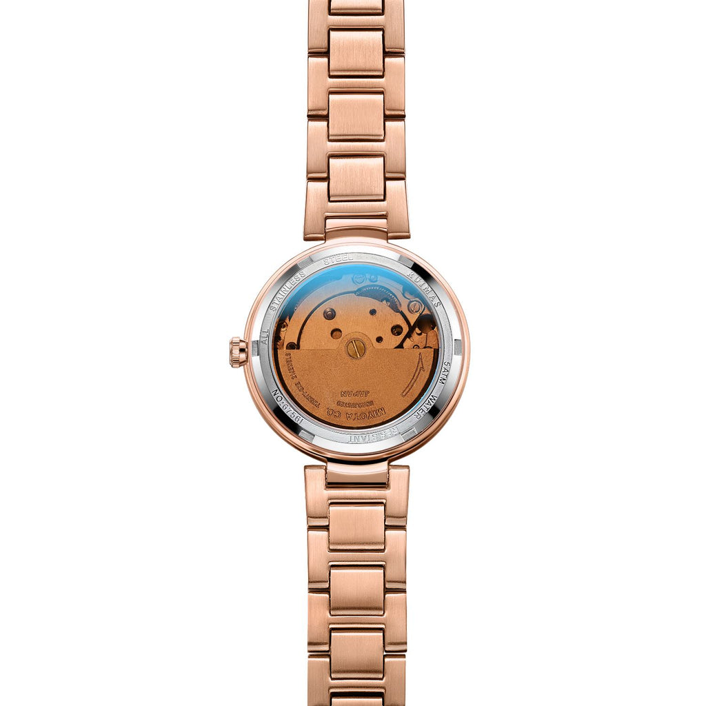 Montre mécanique automatique pour femme RUIMAS – Bracelet en acier, style business et élégant, étanche avec affichage de la date (modèle 6756)