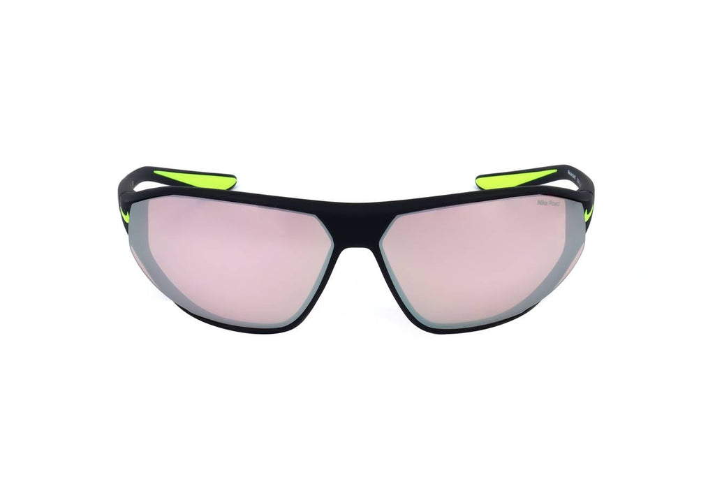 Lunettes de soleil Nike, modèle Aero Swift, noir mat / Road Chrome